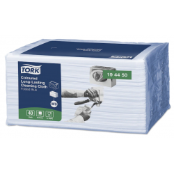 Laveta pentru curatare Tork 1 strat albastru,40buc/set, 8 seturi/bax