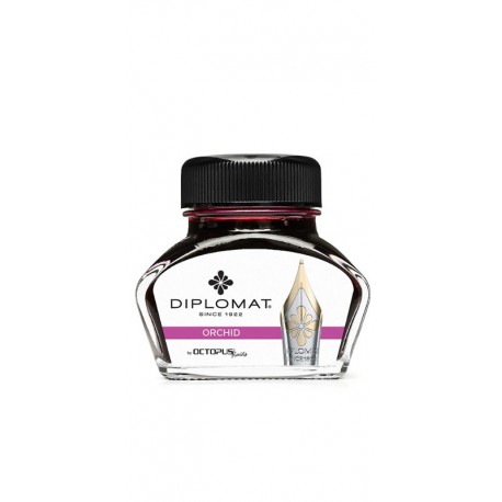 Calimara cu cerneala Diplomat Octopus, 30 ml - roz fucsia