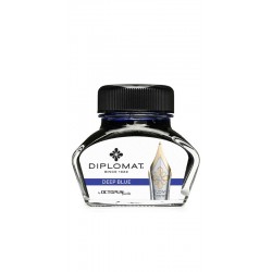 Calimara cu cerneala Diplomat Octopus, 30 ml - albastru ultra marin