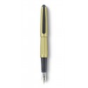 Stilou Diplomat Aero, cu penita M, aurita 14kt. - champagne