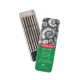 Creioane Grafit 3B-2H DERWENT Academy, cutie metalica, 6 buc/set, negru
