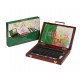 Set complet pentru desen DERWENT Academy, cutie din lemn, creioane colorate, 28 buc/set, culori meta