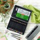 Set complet pentru desen DERWENT Academy, cutie metalica, creioane colorate, 28 buc/set, culori meta