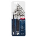 Creion mecanic metalic DERWENT Professional, HB 0.7 mm, rezerve mine si radiere incluse, negru