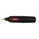 Radiera electrica DERWENT Professional, cu baterii, 8 rezerve incluse, negru