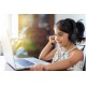 Casti Kensington, reglabile, microfon cu anulare sunet inclus, conexiune cablu USB-A 1.8 m, nergu