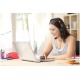 Casti Kensington, reglabile, microfon cu anulare sunet inclus, conexiune cablu USB-C 1.8 m, nergu