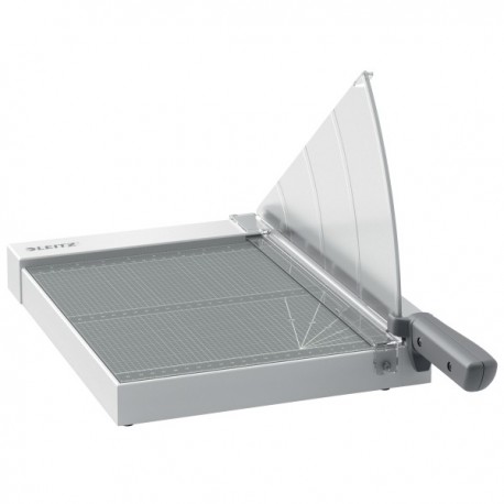 Ghilotina LEITZ Home Office Precision, A4, 10 coli, indicator laser inclus, gri