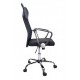 Scaun de birou, brate metalice, rotile, mesh textil/piele ecologica, Office Products Corfu 2- negru