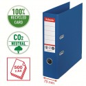 Biblioraft Esselte No.1 Power Recycled, carton cu amprenta CO2 neutra, A4, 75 mm, albastru