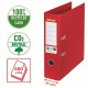 Biblioraft Esselte No.1 Power Recycled, carton cu amprenta CO2 neutra, A4, 75 mm, rosu