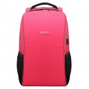 Rucsac BESTLIFE Travelsafe, laptop 15.6 inch, forma aerodinamica, conector USB si type C, rosu