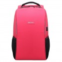 Rucsac BESTLIFE Travelsafe, laptop 15.6 inch, forma aerodinamica, conector USB si type C, rosu