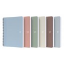 Caiet cu spirala A4, OXFORD My Rec"Up, 90 file-90g/mp, Scribzee, hartie reciclata-dictando-asortate