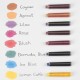 Patroane SCHNEIDER, 6buc/set - cerneala pastel bermuda blue