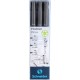 Liner pentru desen tehnic SCHNEIDER Pictus, varf fetru (0.3/0.5/0.7mm), 3 buc/set - negru