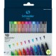 Pix SCHNEIDER Vizz M, varf mediu, 10 culori/set, Gelco Technology