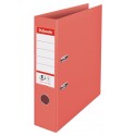 Biblioraft Esselte No.1 Power Colour"Breeze, PP/PP, partial reciclat, FSC, A4, 75 mm, corai