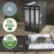 Biblioraft LEITZ 180 Recycle, carton cu amprenta CO2 neutra, partial reciclat, certificare FSC, reci