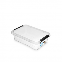 Container plastic cu capac, transparent, ORPLAST Simple box - capacitate 3.1L