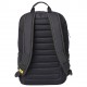 Ghiozdan scoala CATERPILLAR Mochilas Rpet Peoria, material 600D poliester, 25L - negru/galben