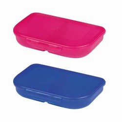 CUTIE PLASTIC SANDWICH 2 COMPARTIMENTE ALBASTRA