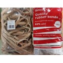 Elastice pentru bani, 60% cauciuc, 500gr./punga, D120, grosime 8mm x 1.5mm, Optima - natural