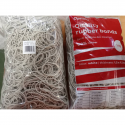 Elastice pentru bani, 60% cauciuc, 1kg/punga, D120, grosime 1.5mm x 1.5mm, Optima - albe