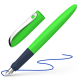 Stilou SCHNEIDER Wavy (tip A - incepator) - design corp verde