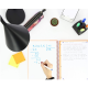 Caiet cu spirala, OXFORD Europeanbook 1, A4+, 80 file-90g/mp, hardcover negru, Scribzee-mate