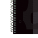 Caiet cu spirala, OXFORD Europeanbook 1, A4+, 80 file-90g/mp, hardcover negru, Scribzee-dictando
