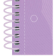 Caiet cu spirala, OXFORD Europeanbook 1, A4+, 80 file-90g/mp, hardcover mov pastel, Scribzee-mate