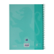 Caiet cu spirala, OXFORD Europeanbook 1, A4+, 80 file-90g/mp, hardcover turcoaz pastel, Scribzee-dic
