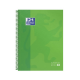 Caiet cu spirala, OXFORD Europeanbook 1, A4+, 80 file-90g/mp, hardcover verde, Scribzee-mate