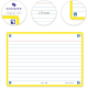 OXFORD Flash Cards 2.0, 80 flash cards/set, A6(105 x 148mm), Scribzee-dict-margine galbena