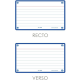 OXFORD Flash Cards 2.0, 80 flash cards/set, A7(75 x 125mm), Scribzee-dict-margine bleu