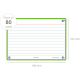 OXFORD Flash Cards 2.0, 80 flash cards/set, A6(105 x 148mm), Scribzee-dict-margine verde