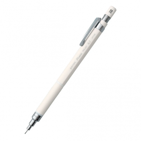 Creion mecanic profesional PENAC Protti PRC-107, 0.7mm, con metalic, varf retractabil, alb, in blist