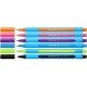 Pix SCHNEIDER Slider Edge XB, rubber grip, varf 1.4mm, 6 culori/set - (N,O,Roz,V,Bleu, VD)