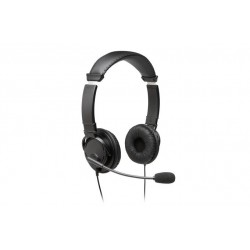 Casti Kensington, reglabile, microfon cu anulare sunet inclus, conexiune cablu USB 1.8 m, nergu