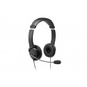 Casti Kensington, reglabile, microfon cu anulare sunet inclus, conexiune cablu USB 1.8 m, nergu