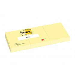 Cub notite adezive 51x38mm 3/set 300 file Post-it Canary Yellow