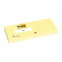 Cub notite adezive 51x38mm 3/set 300 file Post-it Canary Yellow