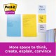 Notes adeziv Post-it® Neon liniat