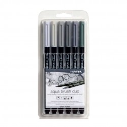 Creioane colorate 2 capete, 4buc/blister, LYRA Graduate