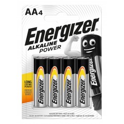 Baterii alkaline AA, 4 buc/set, Energizer