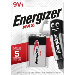 Baterie Max 9V, Energizer, dureaza cu 50% mai mult decat cele alkaline