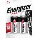 Baterii Max C, LR14, 1.5V, 2 buc/set, Energizer, dureaza cu 50% mai mult decat cele alkaline