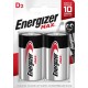 Baterii Max D, LR20, 1,5V, 2 buc/set, Energizer, dureaza cu 50% mai mult decat cele alkaline
