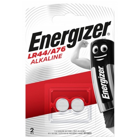 Baterii alkaline LR44, A76, 2 buc/set, Energizer